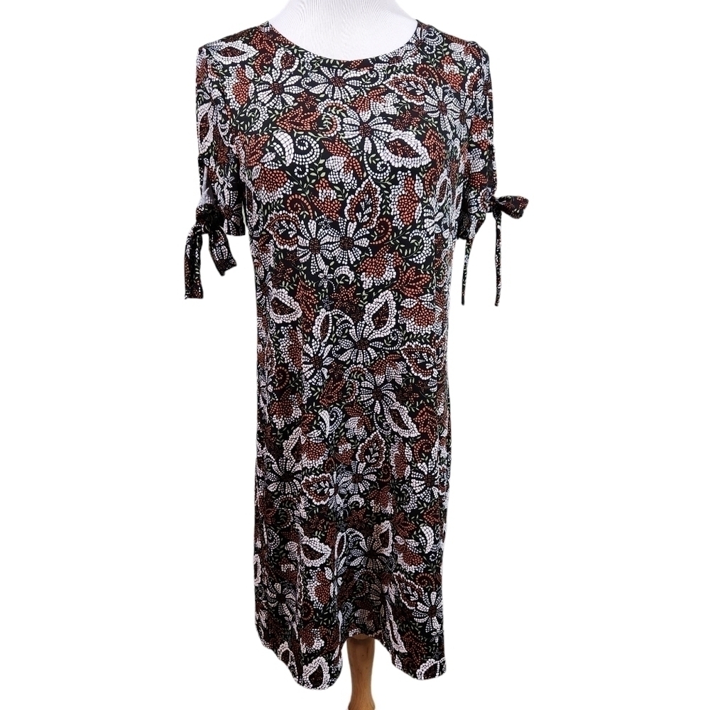Tacera Dress Floral Pull On Stretchy, sz M